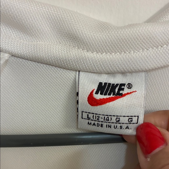 Vintage Nike Dri Fit  White/Blue Tennis Dress in Sz L - Picture 6 of 12